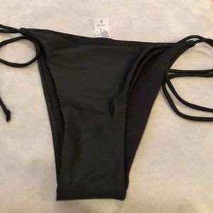 SHEIN NWT sz small black string bikini bottom